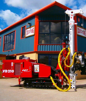 New EGT VD210 arrives in UK - Colets Piling - Piling Contractor