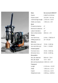 Geax XD8 - Piling Machine, Colets Piling