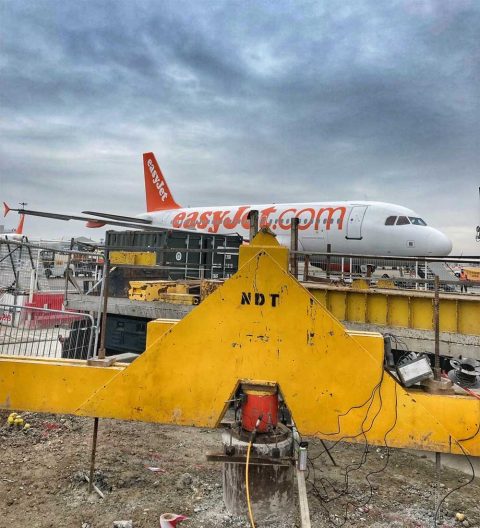Static Load Test Airside at Gatwick Airport